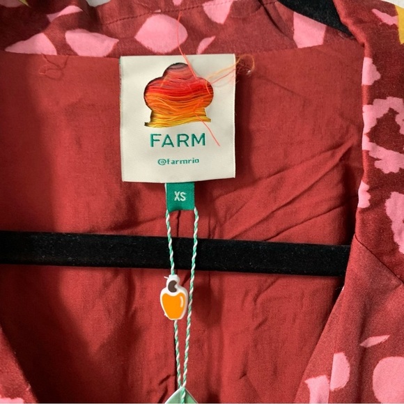 Farm Rio Toucanissimo Mini Dress Beaded Tassel Belt Sz XS NWT - Picture 8 of 9